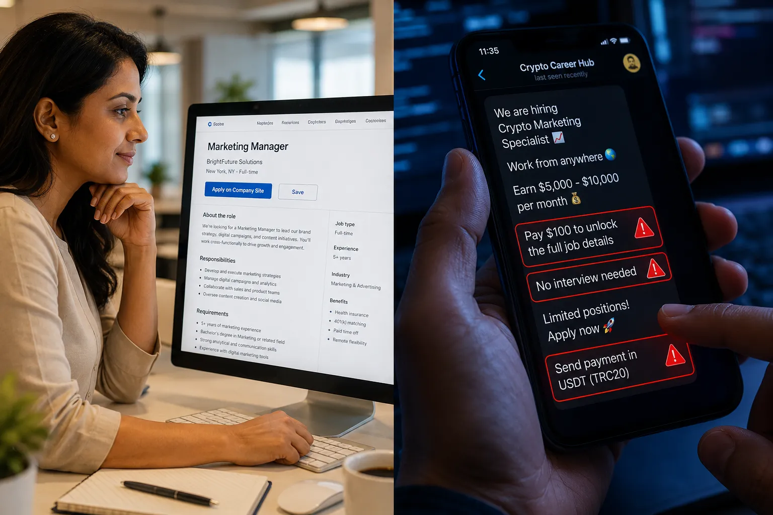 How to Spot a Fake Crypto Job Posting Before Applying