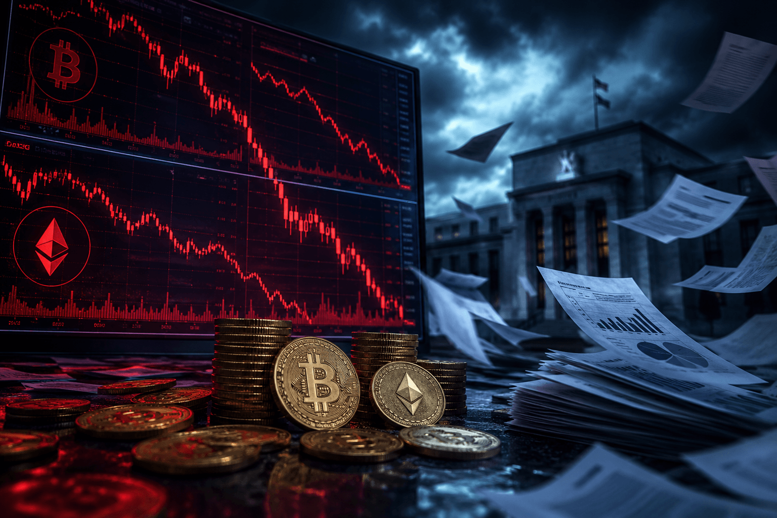 Crypto Caution Builds This Week: ETF Outflows & Fed Signals